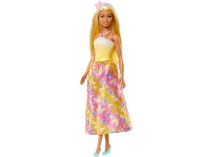Mattel Barbie pohádková princezna žlutorůžová
