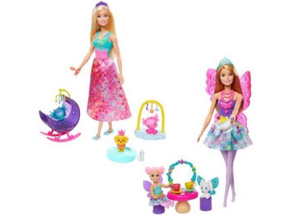 Mattel Barbie pohádkový herní set s panenkou