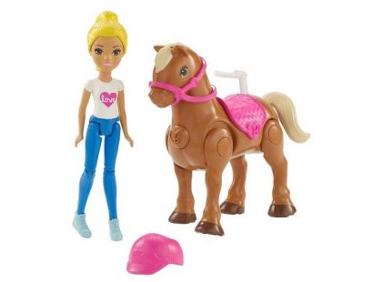 Mattel Barbie Pony a panenka Světle hnědý FHV63