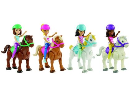 Mattel Barbie Pony a panenka Tmavě bílý FHV61