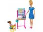 Mattel Barbie povolání herní set s panenkou učitelka v modrých šatech 2
