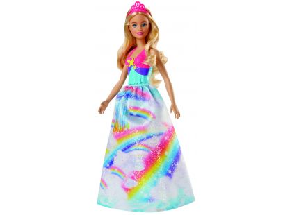 Mattel Barbie Princezna blond vlasy duhová