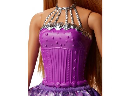 Mattel Barbie Princezna Hnědé vlasy fialová