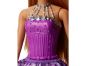 Mattel Barbie Princezna Hnědé vlasy fialová 3
