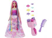 Mattel Barbie princezna s kadeřnickými doplňky 29 cm