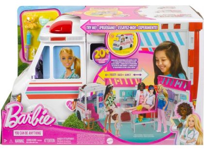 Mattel Barbie sanitka a klinika 2 v 1