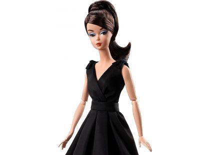 Mattel Barbie sběratelská Silkstone černé šaty
