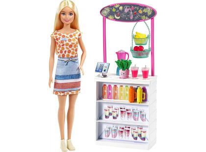 Mattel Barbie smoothie stánek s panenkou