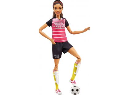 Mattel Barbie sportovkyně Fotbalistka brunetka