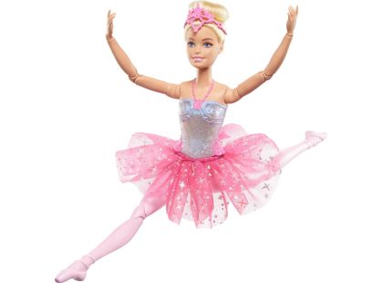 Mattel Barbie svítící magická baletka s růžovou sukní 31 cm - Poškozený obal