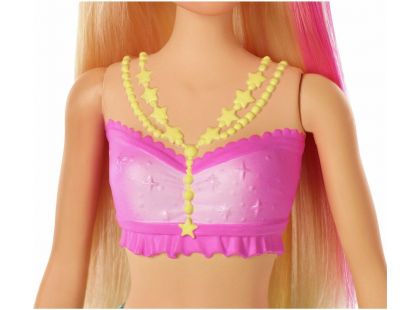 Mattel Barbie svítící mořská panna s pohyblivým ocasem běloška - Poškozený obal
