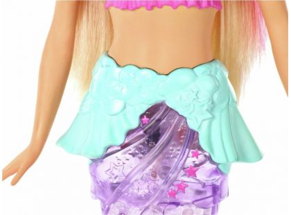 Mattel Barbie svítící mořská panna s pohyblivým ocasem běloška - Poškozený obal