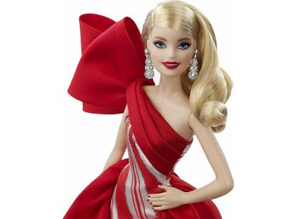 Mattel Barbie vánoční panenka blondýnka