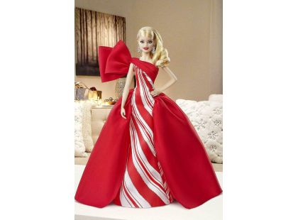 Mattel Barbie vánoční panenka blondýnka
