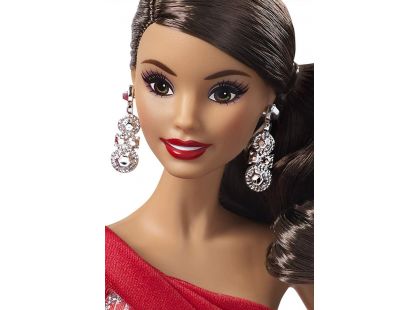 Mattel Barbie vánoční panenka brunetka