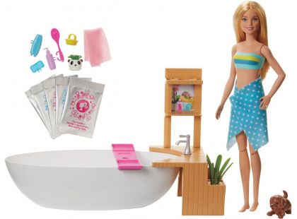 Mattel Barbie wellness panenka v lázních herní set