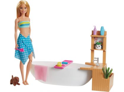 Mattel Barbie wellness panenka v lázních herní set