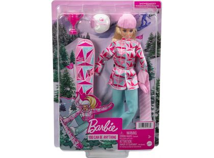 Mattel Barbie zimní sporty snowboardistka 29 cm