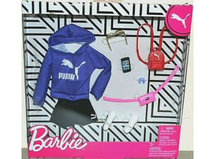 Mattel Barbie značkové oblečky a doplňky modrá mikina PUMA