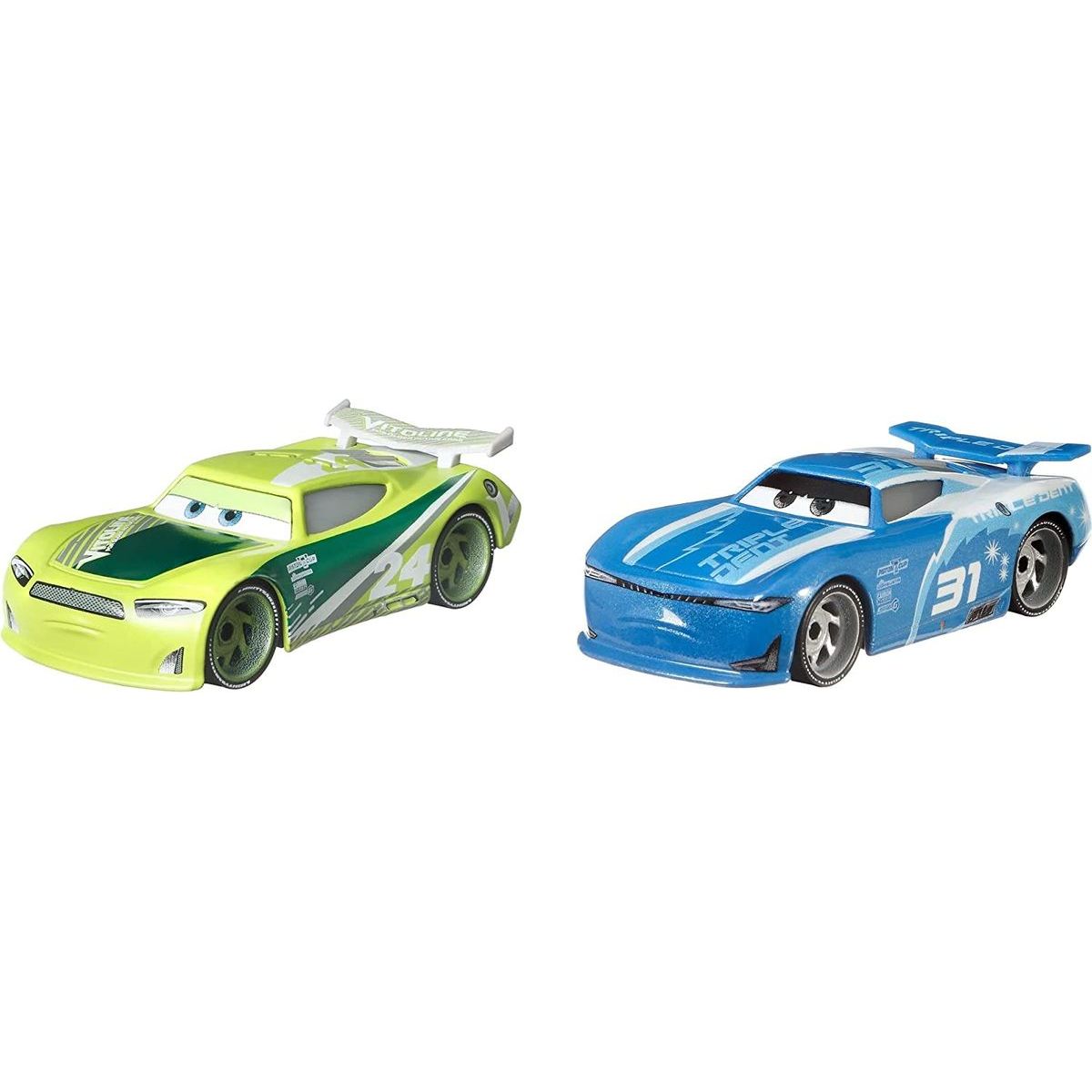Mattel Cars 3 auta 2 ks Chase Racelott a Cam Spinner | Maxíkovy hračky
