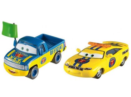 Mattel Cars 3 auta 2 ks Dexter Hoover with Green Flag a Charlie Checker