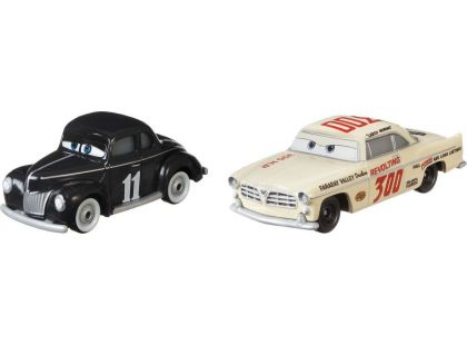 Mattel Cars 3 auta 2 ks Heyday Junior Moon a Leroy Heming