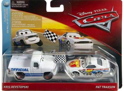 Mattel Cars 3 auta 2 ks Kris Revstopski a Pat Traxson
