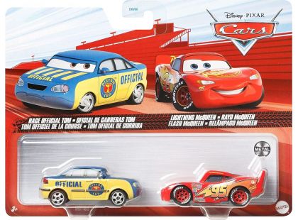 Mattel Cars 3 auta 2 ks Race Official Tom a Lightning McQueen