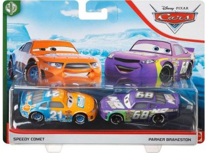 Mattel Cars 3 auta 2 ks Speedy Comet a Parker Brakeston
