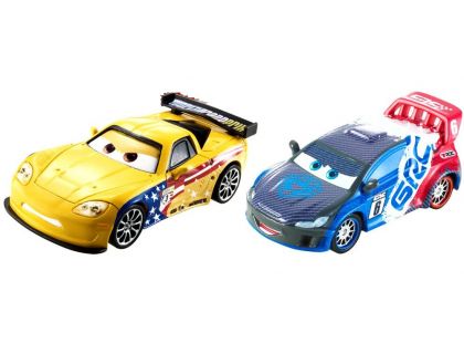Mattel Cars 3 auta 2 ks Raoul Caroule a Jeft Corvette