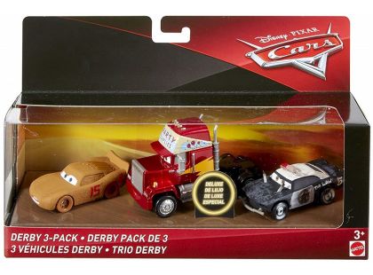 Mattel Cars 3 auta 3 ks Derby 3 pack