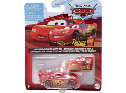 Mattel Cars 3 Auta Lightning McQueen With Rusteze Sign