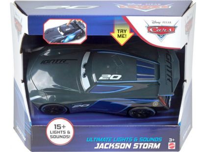 Mattel Cars 3 svítící závodní auta Jackson Storm