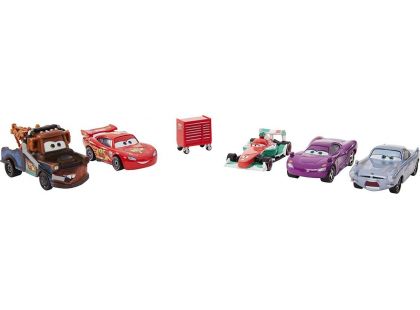 Mattel Cars 5 ks kolekce z filmu auta 2