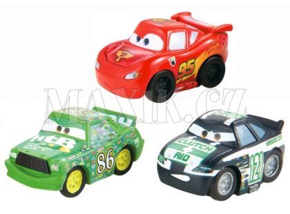 Mattel Cars Micro Drifters 3ks - W7163 Clutch Aid, McQueen, Chick Hicks