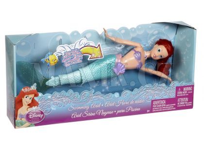 Mattel Disney Ariel plavající