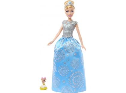 Mattel Disney Princess Panenka s královskými šaty a doplňky - Popelka JCR96