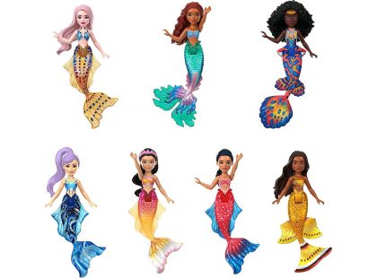 Mattel Disney Princess Sada 7 ks Malých panenek: Malá mořská víla a sestřičky