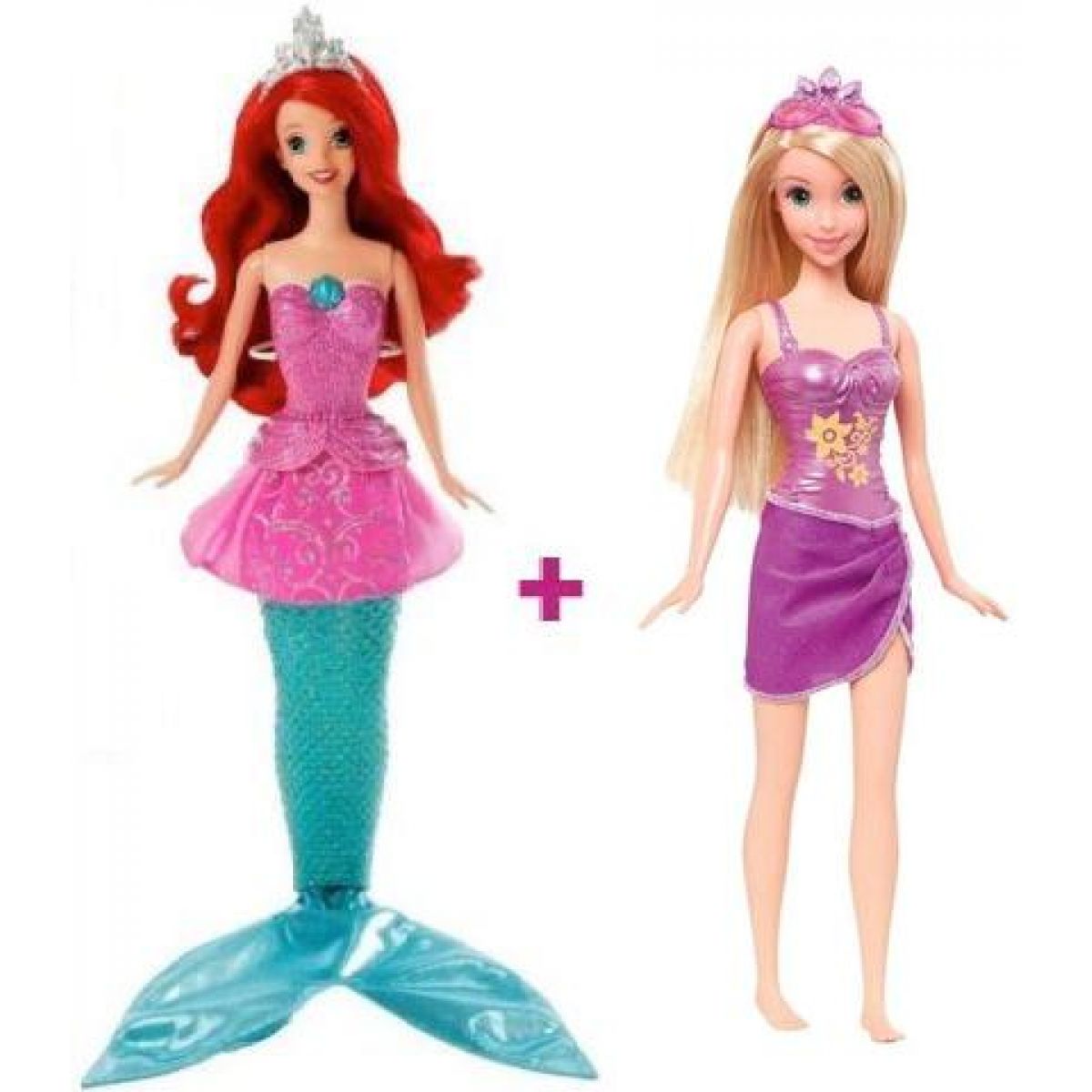 Mattel Disney Princezna Ariel + Princezna zdarma - Ariel   Locika