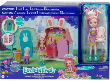 Mattel Enchantimals domácí mazlíčci Bree Bunny a Twist