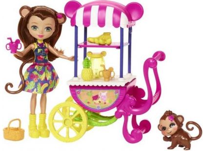 Mattel Enchantimals herní set na kolech Opička