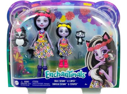 Mattel Enchantimals panenka a setřička Sage Skunk a Caper
