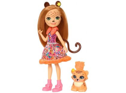 Mattel Enchantimals panenka a zvířátko Cherish Cheetah a Quick-Quick