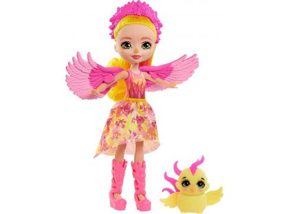 Mattel Enchantimals panenka a zvířátko Falon Phoenix a Sunrise