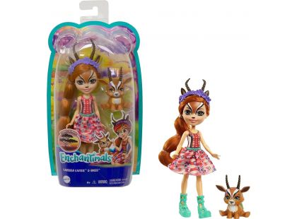 Mattel Enchantimals panenka a zvířátko Gabriela Gazelle a Racer