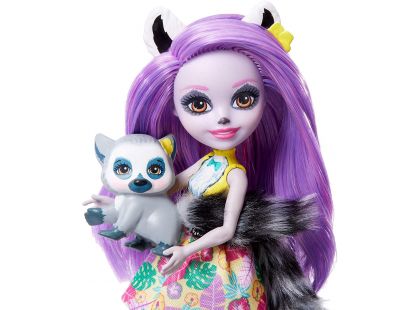 Mattel Enchantimals panenka a zvířátko Larissa Lemur a Ringlet