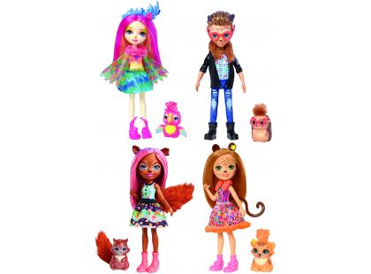 Mattel Enchantimals panenka a zvířátko Peeki Parrot a Shenny