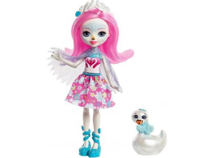 Mattel Enchantimals panenka a zvířátko Saffi Swan a Poise
