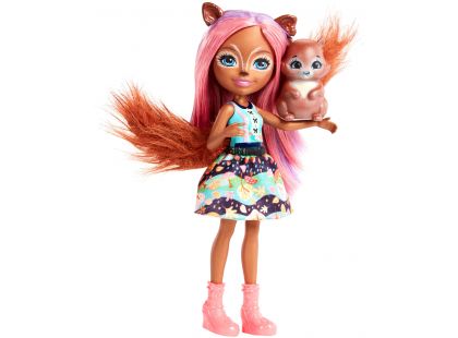Mattel Enchantimals panenka a zvířátko Sancha Squirrel a Stumper
