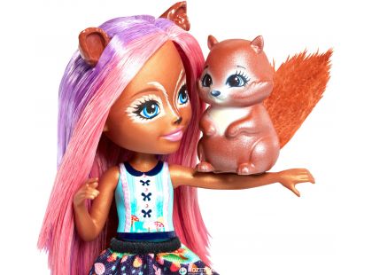 Mattel Enchantimals panenka a zvířátko Sancha Squirrel a Stumper